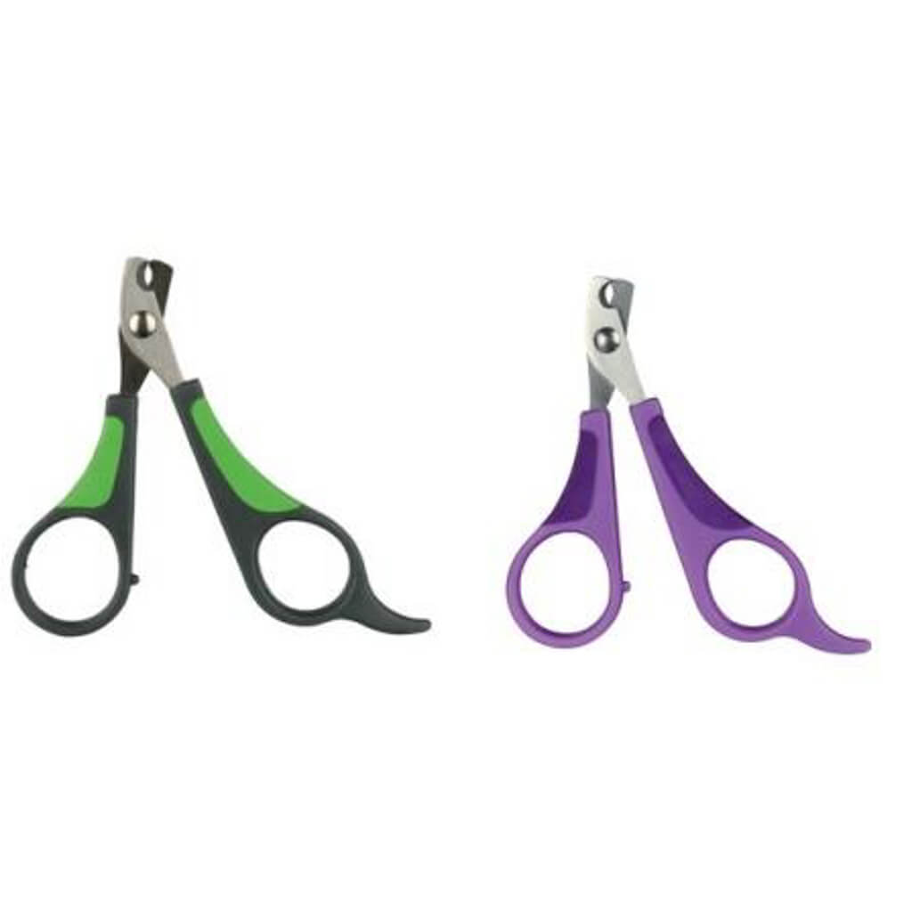 TRIXIE 6285, Forskellige farver, Universel, Højrehåndet, Rundet spids, Rustfrit stål, 80 mm